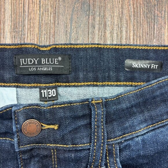 Judy Blue Skinny Fit Jeans Dark Wash JB82409DK Women’s Size 11/30 - Picture 5 of 11